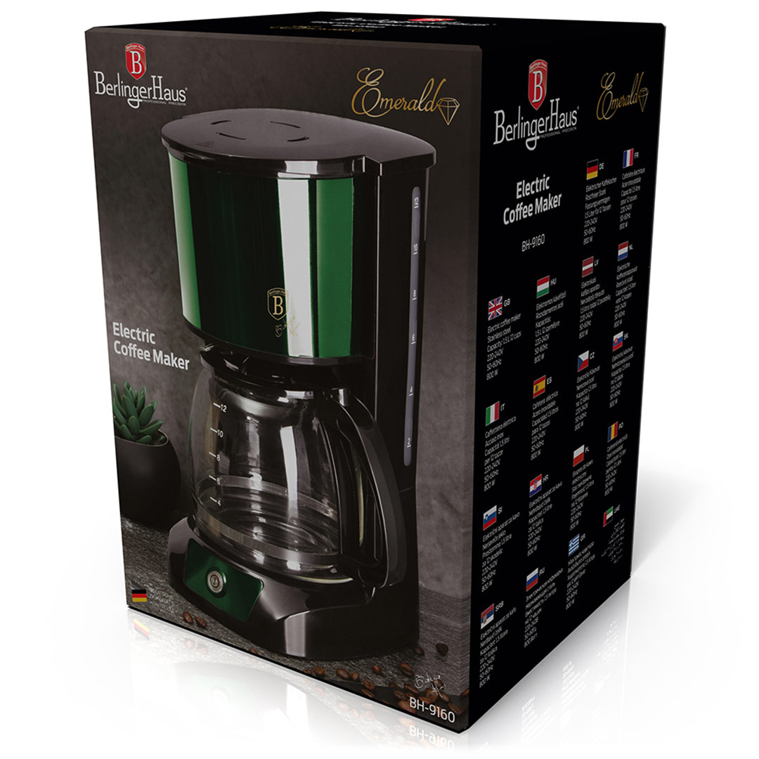 Berlinger Haus Καφετιέρα φίλτρου 1,5L Metallic Line Emerald Collection BH-9160 - Image 3