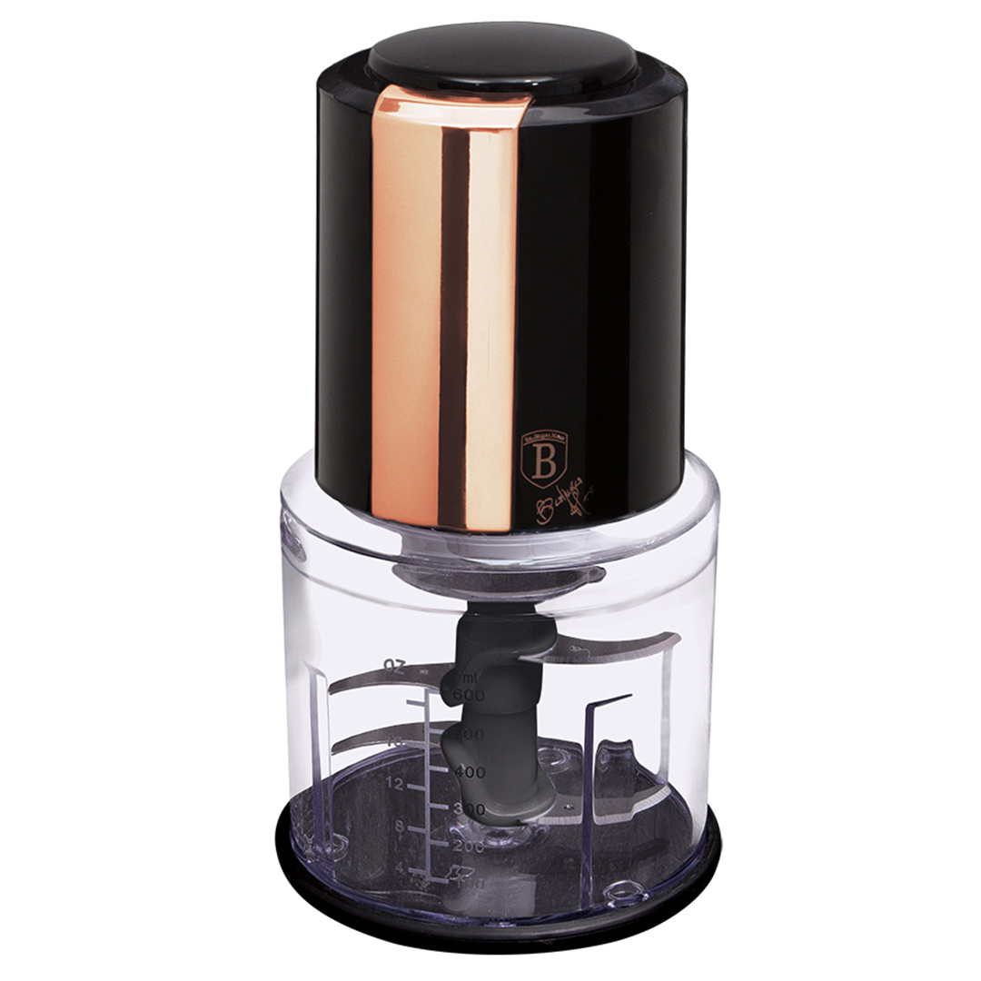 Berlinger Haus Πολυκόφτης - Multi 0.6L 300W με έξτρα καπάκι αποθήκευσης Black Rose Collection BH-9162A