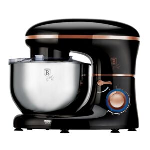 Berlinger Haus Κουζινομηχανή - Μίξερ Μάυρη - Ροζ 1300W BH-9166