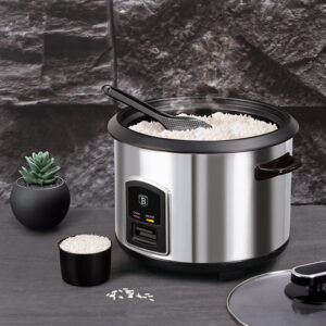 Berlinger Haus Βραστήρας Ρυζιού 700w 1.8lit Black Silver Collection BH-9273 - Image 3