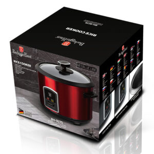 Berlinger Haus Βραστήρας Ρυζιού 700w 1.8lit Metallic Line Burgundy Edition BH-9275 - Image 3