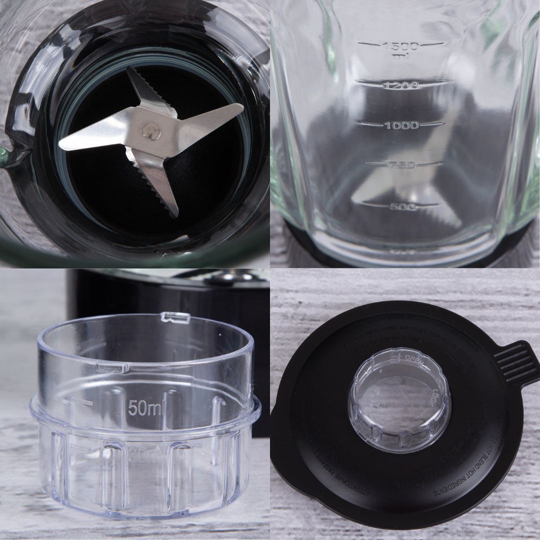 Berlinger Haus Μπλέντερ με γυάλινη κανάτα 1,5L Black Rose Edition BH-9441 - Image 5