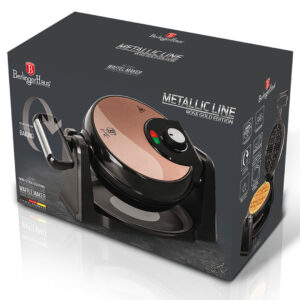 Berlinger Haus Ηλεκτρική Βαφλιέρα περιστρεφόμενη 1000W Metallic Line Rose Gold Collection BH-9451 - Image 4