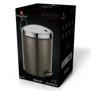 Κάδος Aπορριμμάτων με Πεντάλ 12L Carbon Edition Berlinger Haus BH-6427 - Image 2