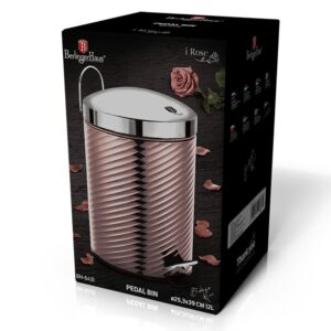 Κάδος Aπορριμμάτων με Πεντάλ 12L i-Rose Edition Berlinger Haus BH-6431 - Image 2