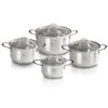 Berlinger Haus Σετ Κατσαρόλες 8 τμχ. Silver Jewellery Collection BH-6663
