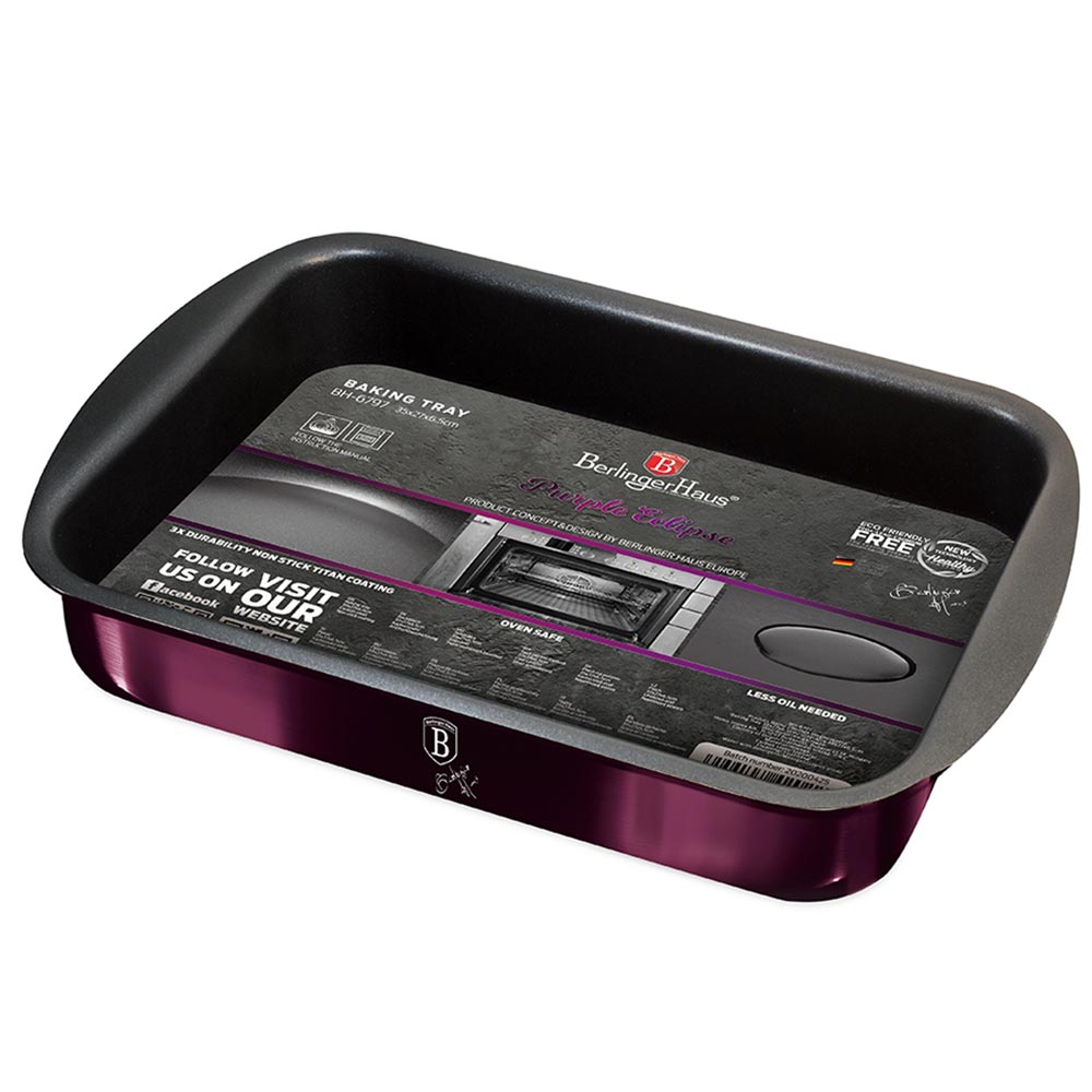 Berlinger Haus Αντικολλητικό ταψί 35*27εκ. Purple Eclipse Collection BH-6797 - Image 2