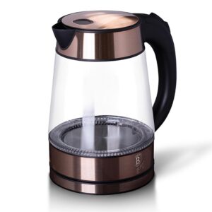 Berlinger Haus Γυάλινος Βραστήρας 1,7lt 2200W Max Rose Gold Edition BH-9121