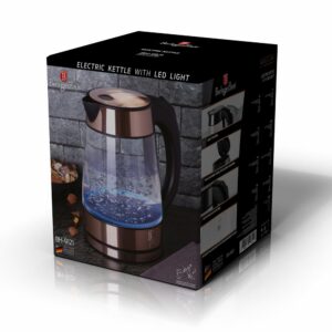 Berlinger Haus Γυάλινος Βραστήρας 1,7lt 2200W Max Rose Gold Edition BH-9121 - Image 2