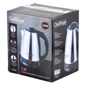 Cheffinger Βραστήρας νερού σε ασημί χρώμα 1.8L 1500W CF-SSK1.8 - Image 6