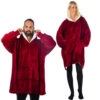 HomeVero Comfort Blanket Βελούδινη Oversized Μπλούζα – Κουβέρτα HV-CB-R Κόκκινο