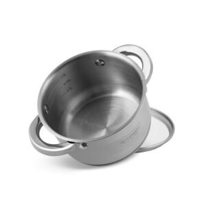 Edenberg Κατσαρολάκι 14cm με γυάλινο καπάκι EB-3002 - Image 2