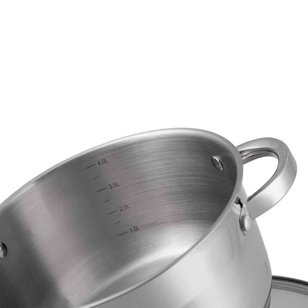 Edenberg Κατσαρόλα 22cm με γυάλινο καπάκι EB-3006 - Image 5