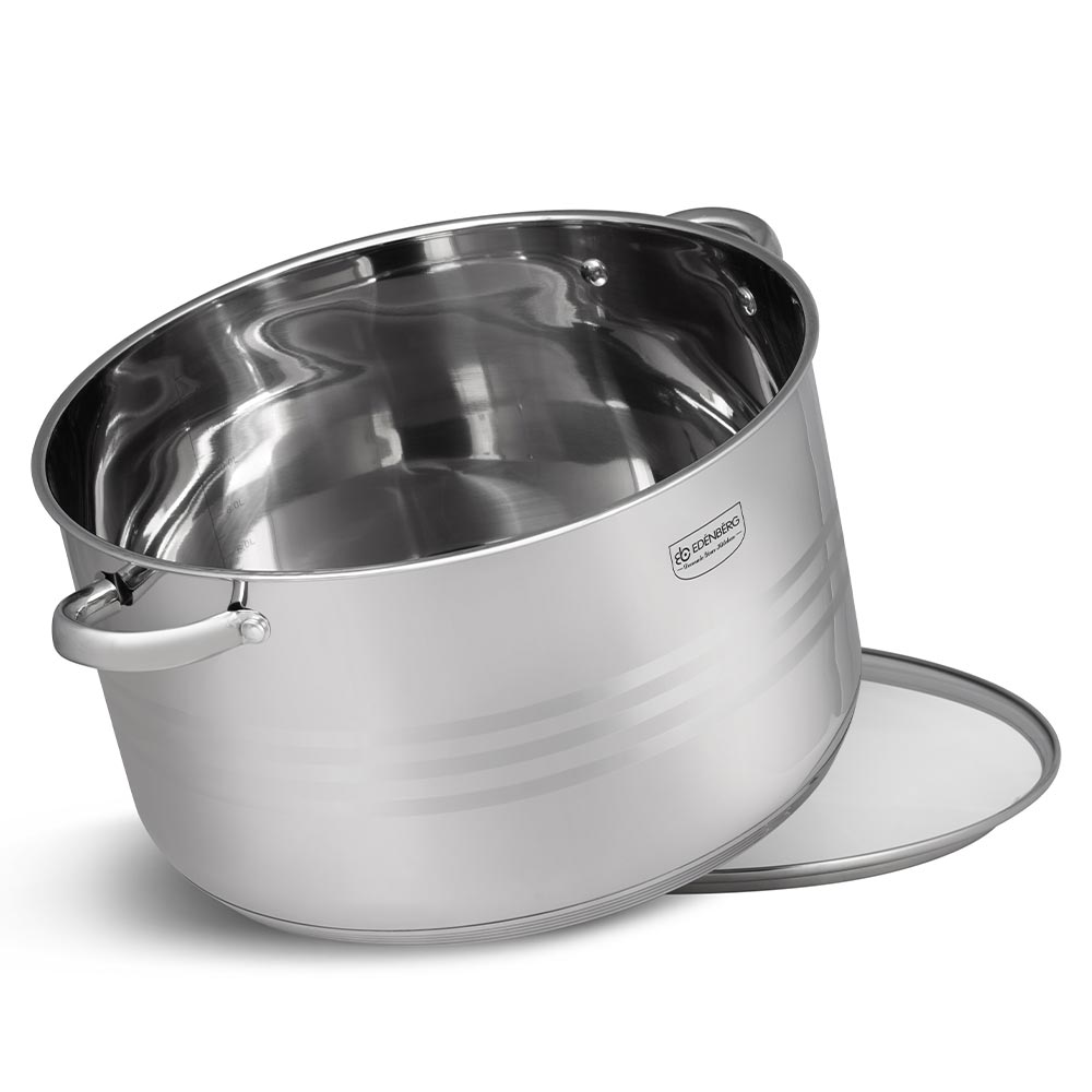 Edenberg Κατσαρόλα 34cm με γυάλινο καπάκι EB-3022 - Image 2