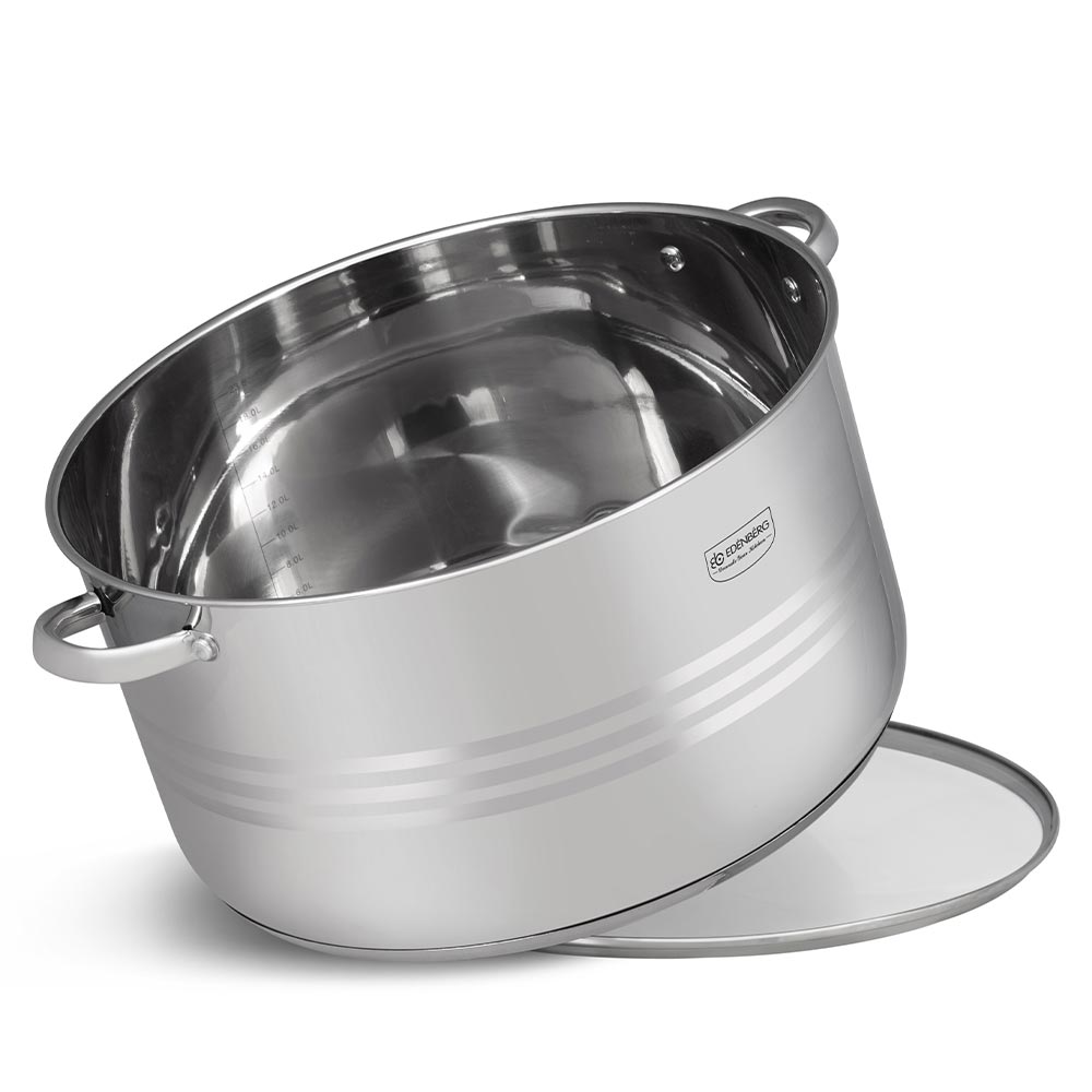 Edenberg Κατσαρόλα 40cm με γυάλινο καπάκι EB-3025 - Image 2