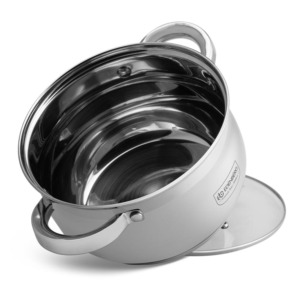 Edenberg Κατσαρόλα 18cm με γυάλινο καπάκι EB-3724 - Image 2