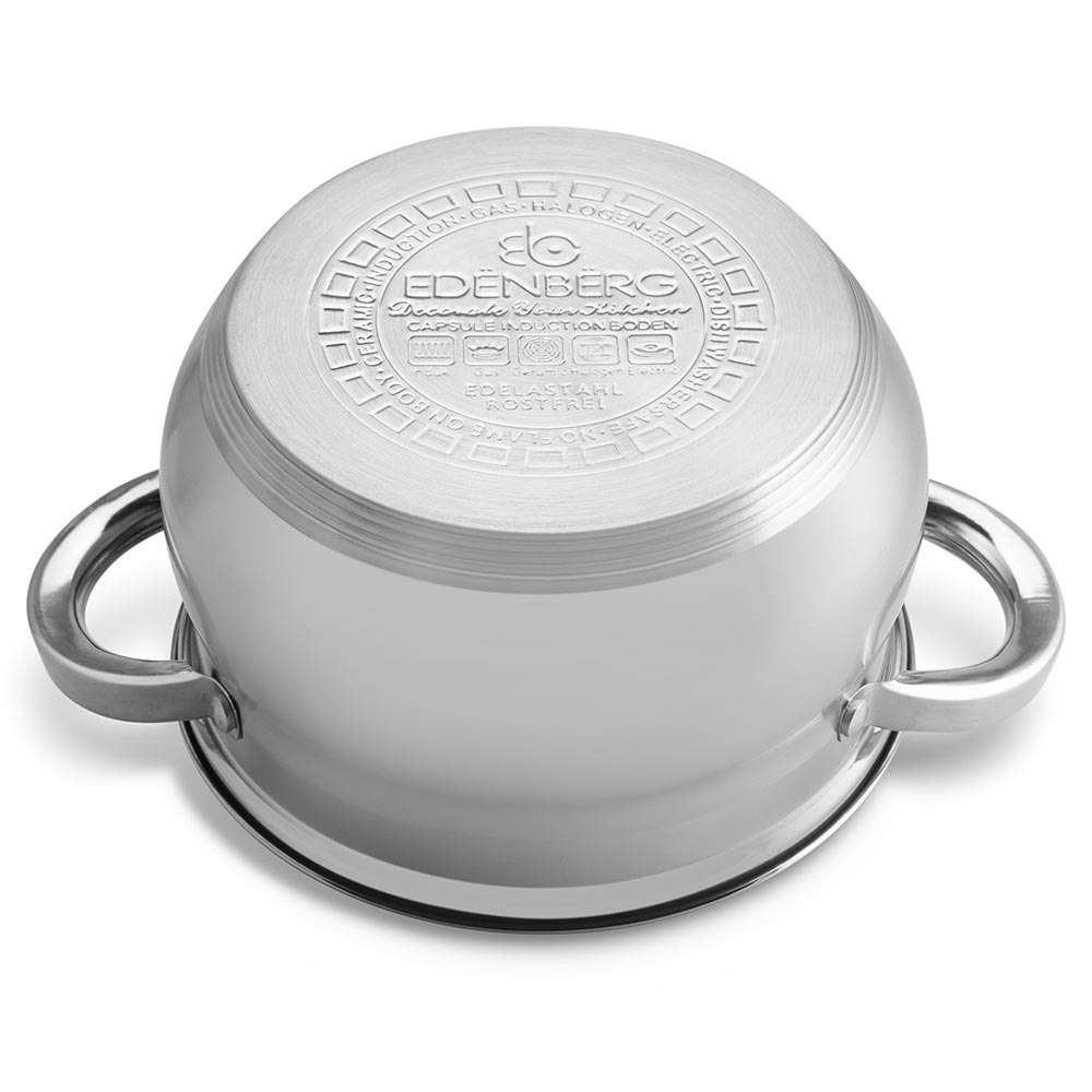 Edenberg Κατσαρόλα 18cm με γυάλινο καπάκι EB-3724 - Image 3
