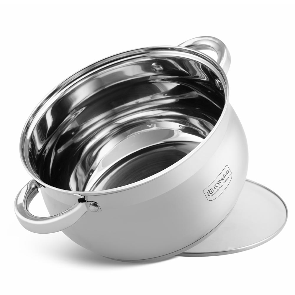 Edenberg Κατσαρόλα 22cm με γυάλινο καπάκι EB-3726 - Image 2