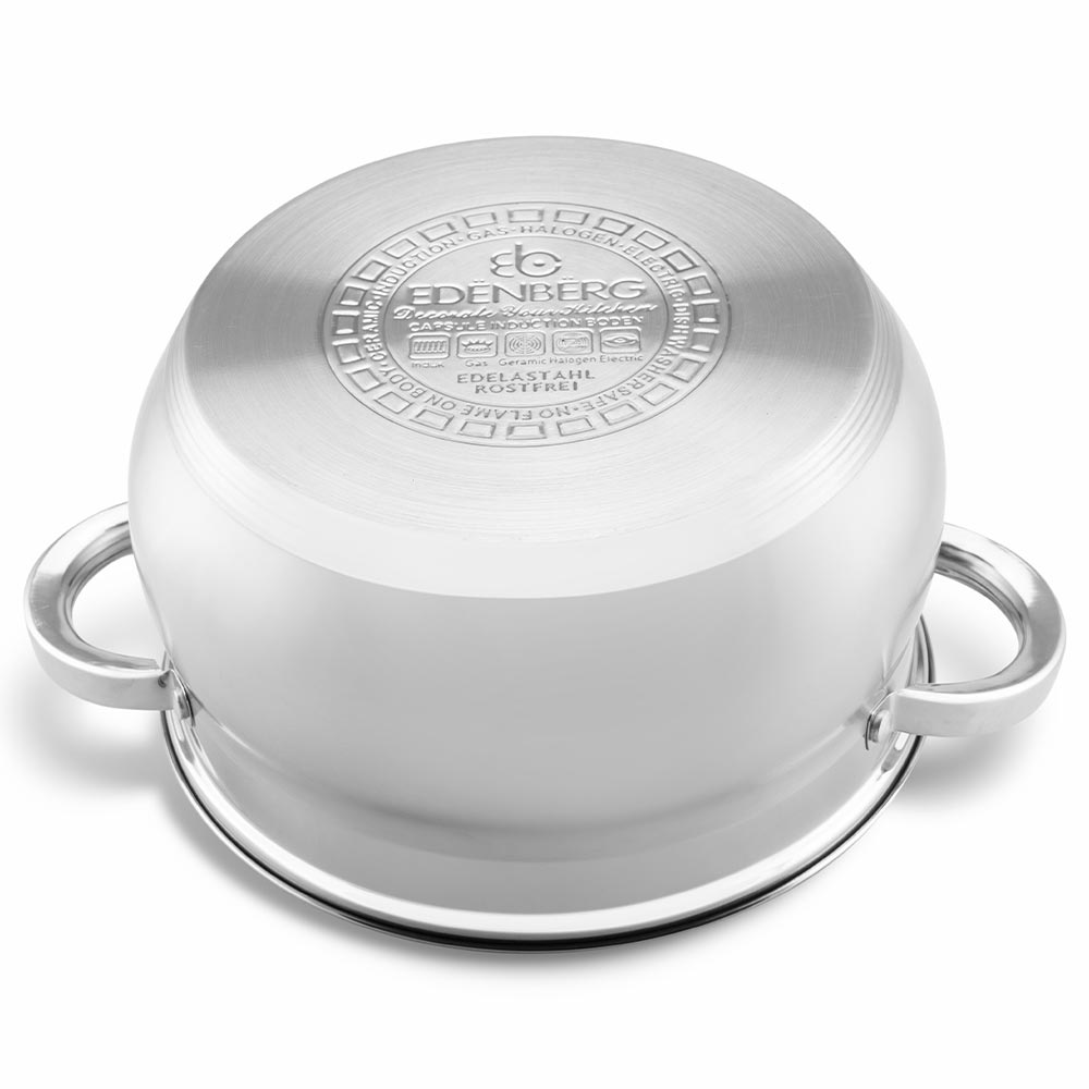 Edenberg Κατσαρόλα 22cm με γυάλινο καπάκι EB-3726 - Image 3
