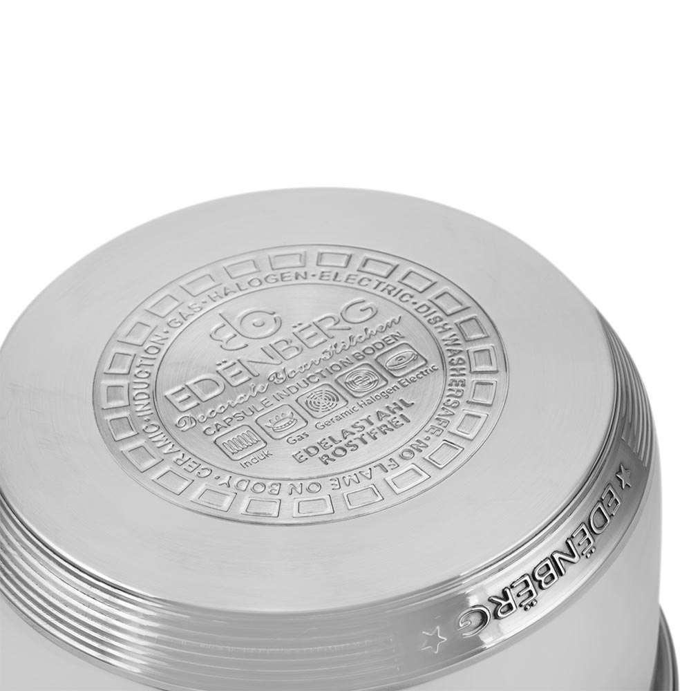 Edenberg Σετ κατσαρόλες με γυάλινα καπάκια 12 τμχ EB-4037 - Image 6
