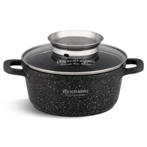 Edenberg Κατσαρολάκι 16cm με γυάλινο καπάκι EB-8121