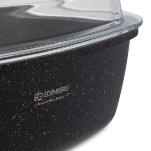 Edenberg Αντικολλητική γάστρα 5,5Lt με γυάλινο καπάκι EB-8125 - Image 6