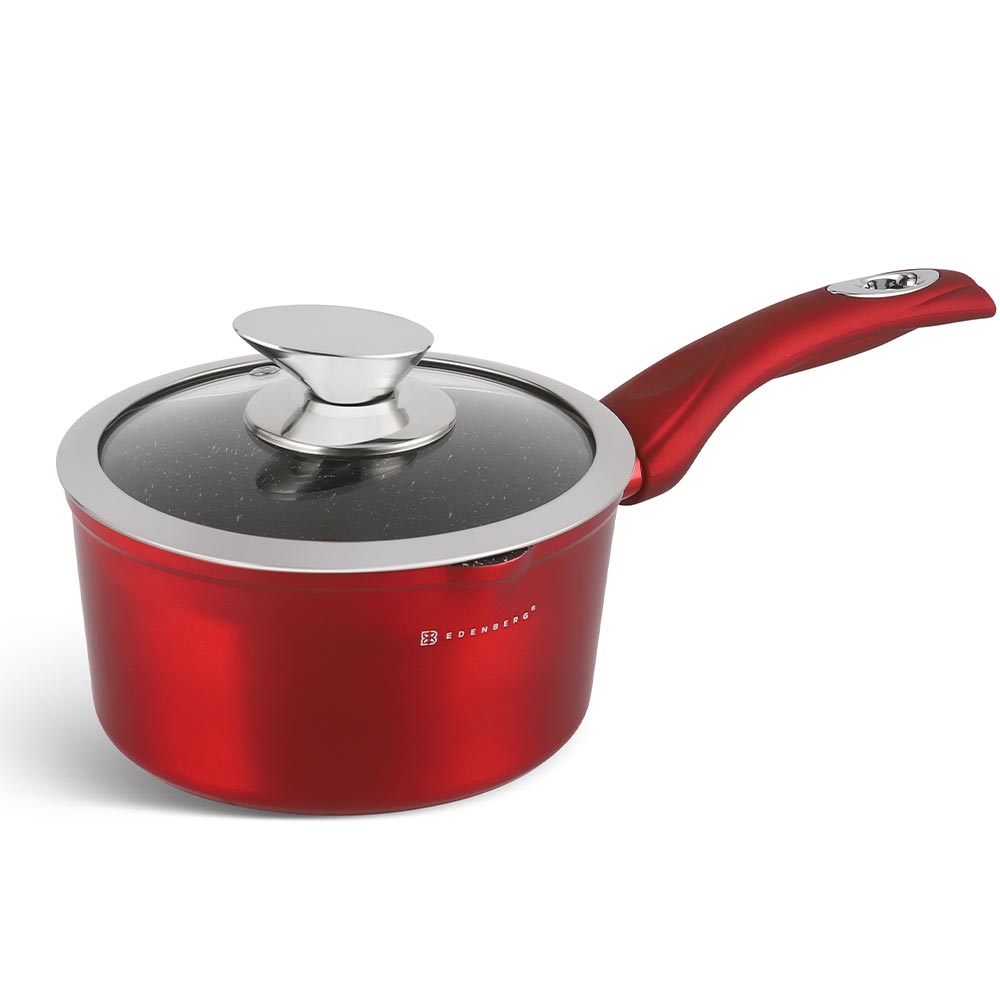 Edenberg Κατσαρολάκι 16cm με γυάλινο καπάκι EB-7407