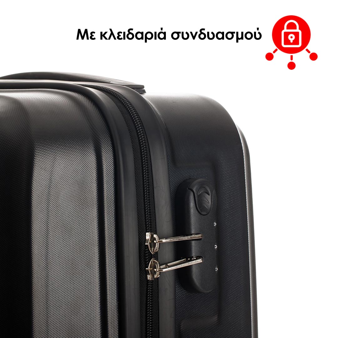 Ground Βαλίτσα καμπίνας - Χειραποσκευή σε μαύρο χρώμα Prism GR010634S-001 - Image 5