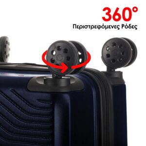 Ground Σετ βαλίτσες ταξιδιού 3 τμχ σε μπλε χρώμα Prism GR0106343-005 - Image 4
