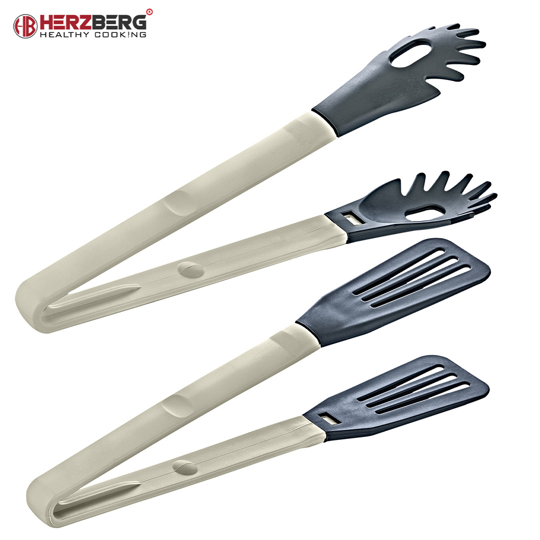 Herzberg Σετ εργαλεία κουζίνας 2 τμχ σε γκρι χρώμα HG-2N1CK4GRE - Image 4