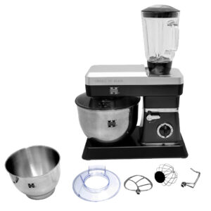Herzberg Επιτραπέζιο μίξερ - Κουζινομηχανή 1800W σε μαύρο χρώμα HG-5065-BK - Image 2