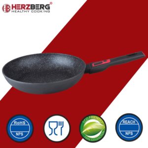 Herzberg Τηγάνι με Επίστρωση Μαρμάρου και Αφαιρούμενη Λαβή Ø24cm HG-7024FP - Image 6