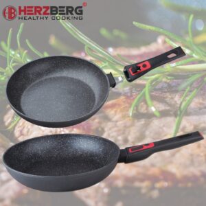 Herzberg Τηγάνι με Επίστρωση Μαρμάρου και Αφαιρούμενη Λαβή Ø24cm HG-7024FP - Image 8