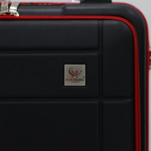 Herzberg Βαλίτσα Καμπίνας – Χειραποσκευή Trolley Μαύρη HG-8063BLK - Image 6