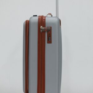 Herzberg Βαλίτσα Καμπίνας – Χειραποσκευή Trolley Γκρι HG-8064SLV - Image 3