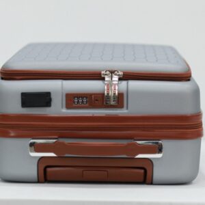 Herzberg Βαλίτσα Καμπίνας – Χειραποσκευή Trolley Γκρι HG-8064SLV - Image 2