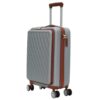 Herzberg Βαλίτσα Καμπίνας – Χειραποσκευή Trolley Γκρι HG-8064SLV