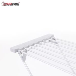 Herzberg Ηλεκτρική πτυσσόμενη απλώστρα με λειτουργία αφυγραντήρα 120W HG-8070 - Image 2