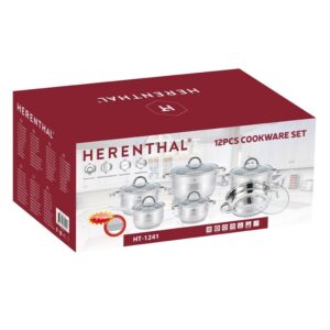 Herenthal Σετ μαγειρικά σκεύη 12 τεμαχίων HT-1241 - Image 3
