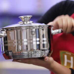 Σετ μαγειρικά σκεύη 10 τμχ από Ανοξείδωτο Ατσάλι HomeVero HV-1010N - Image 7