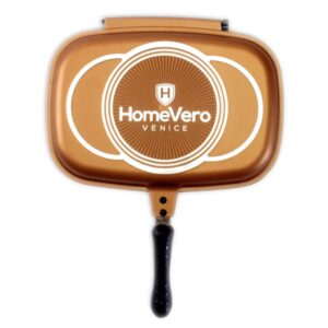 Homevero Διπλο τηγάνι 36 εκ. με επίστρωση μαρμάρου HV-DP36-COP - Image 5