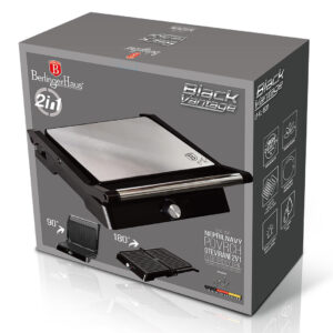 Berlinger Haus Τοστιέρα-Γκριλιέρα 2 σε 1 2200W Black Vantage Collection LP-KL-153P - Image 3