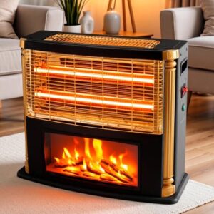 Lexical Quartz Heater Black 2000W LQH-8006-2 - Image 3
