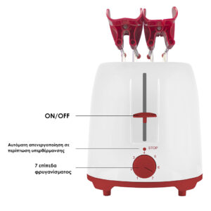 Beper Φρυγανιέρα 750W με 2 θέσεις φρυγανίσματος P101TOS100 - Image 2