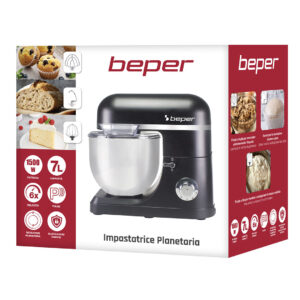 Beper Επιτραπέζιο μίξερ - Κουζινομηχανή 7lt 1500W P102SBA550 - Image 9