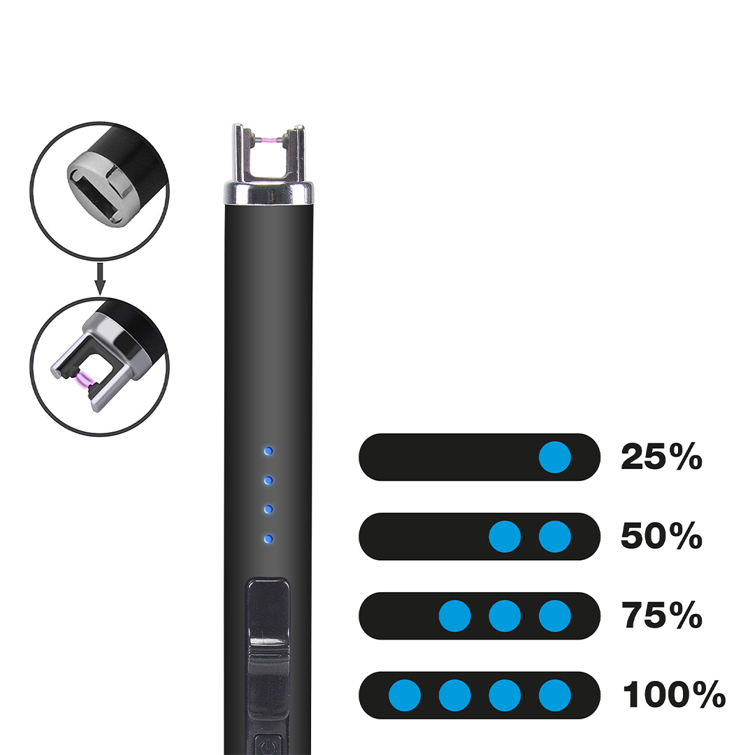 Επαναφορτιζόμενος ηλεκτρικός αναπτήρας USB P201UTP020 - Image 2