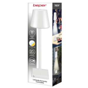 Beper Επιτραπέζιο Επαναφορτιζόμενο Φωτιστικό LED P201UTP102 - Image 8