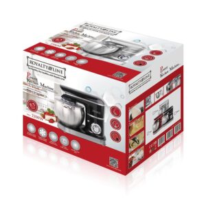 Royalty Line Επιτραπέζιο Μίξερ Μαύρο 2200W max RL-PKM2200-BLK - Image 3