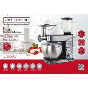 Royalty Line Κουζινομηχανή 3 σε 1 2500W Ασημί RL-PKM2500BG - Image 3
