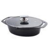 HT-HACR32 Γάστρα Αντικολλητική 32 cm με Γυάλινο Καπάκι Herenthal